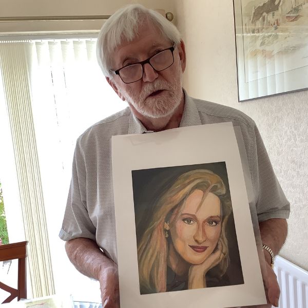 Peter Jones with Meryl Streep 