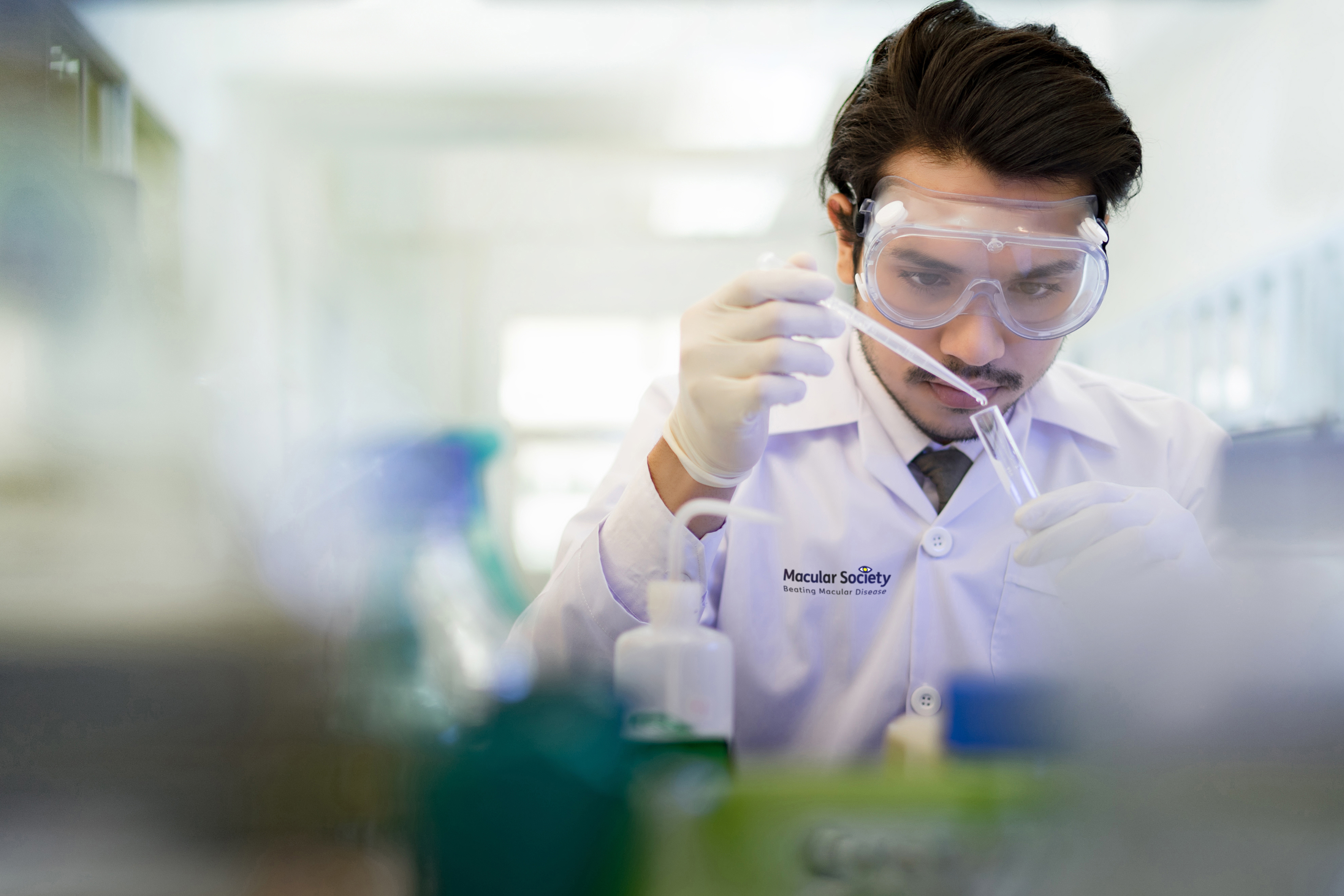 Researcher in laboratory 