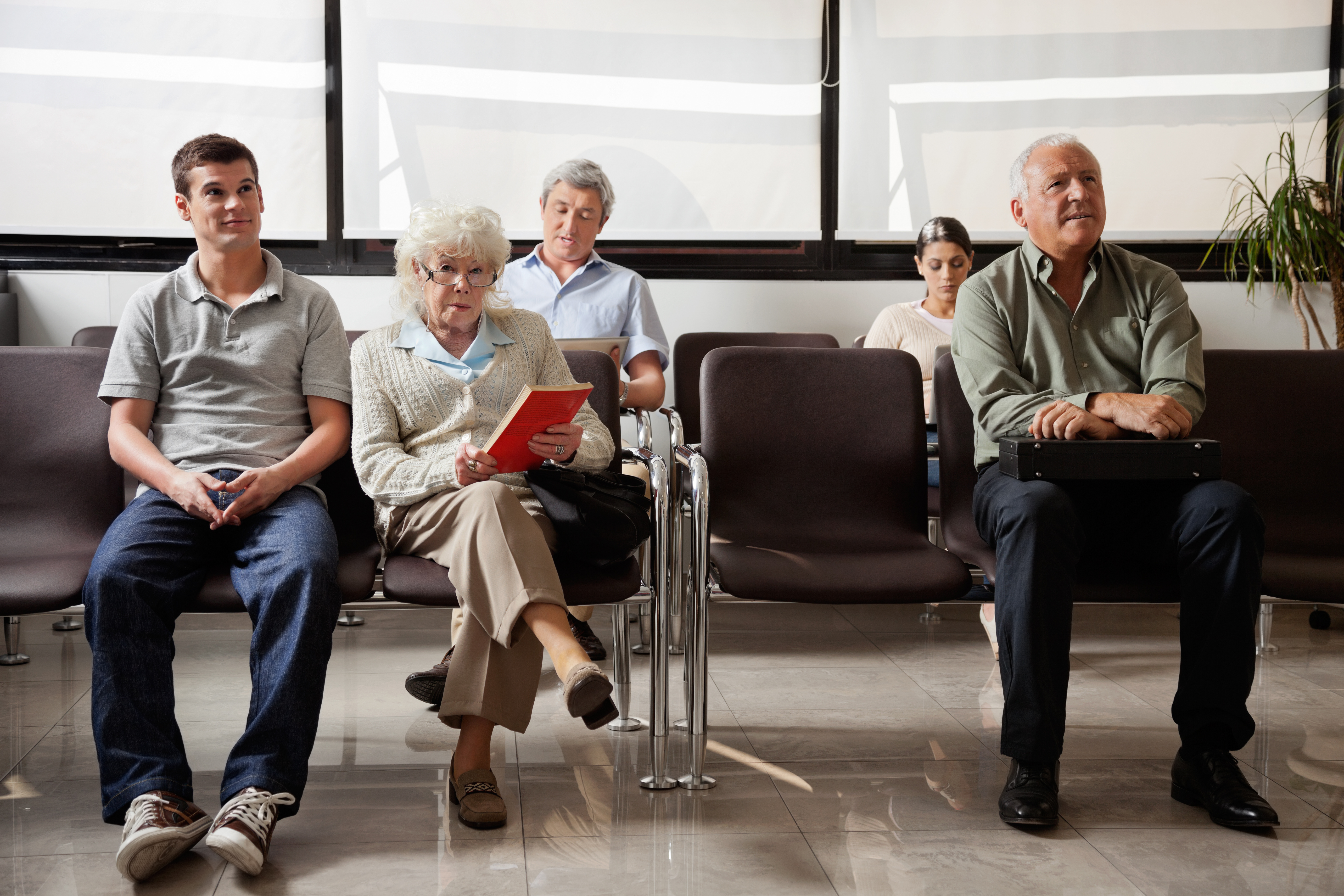 Eye clinic waiting room