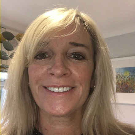 Suzanne smiling