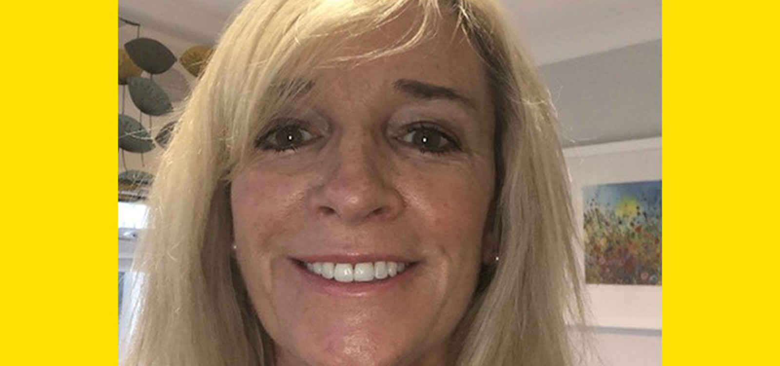 Suzanne smiling