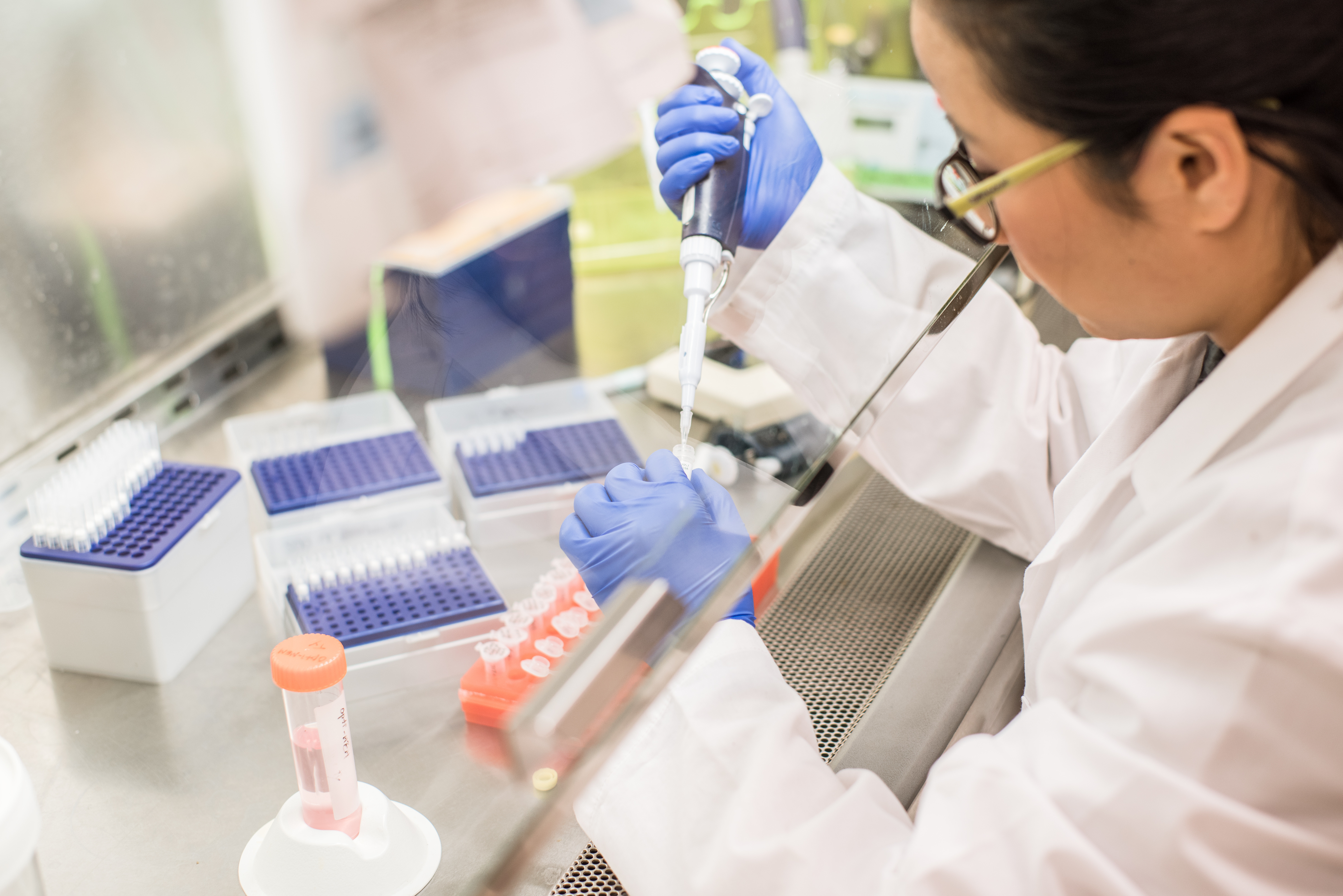 Biosafety Researching in laboratory  