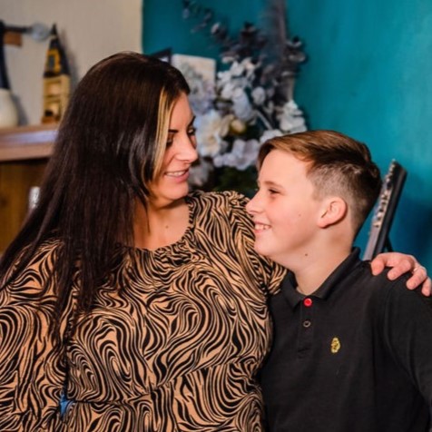 Freddie and mum 
