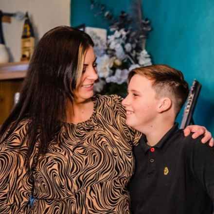 Freddie and mum 